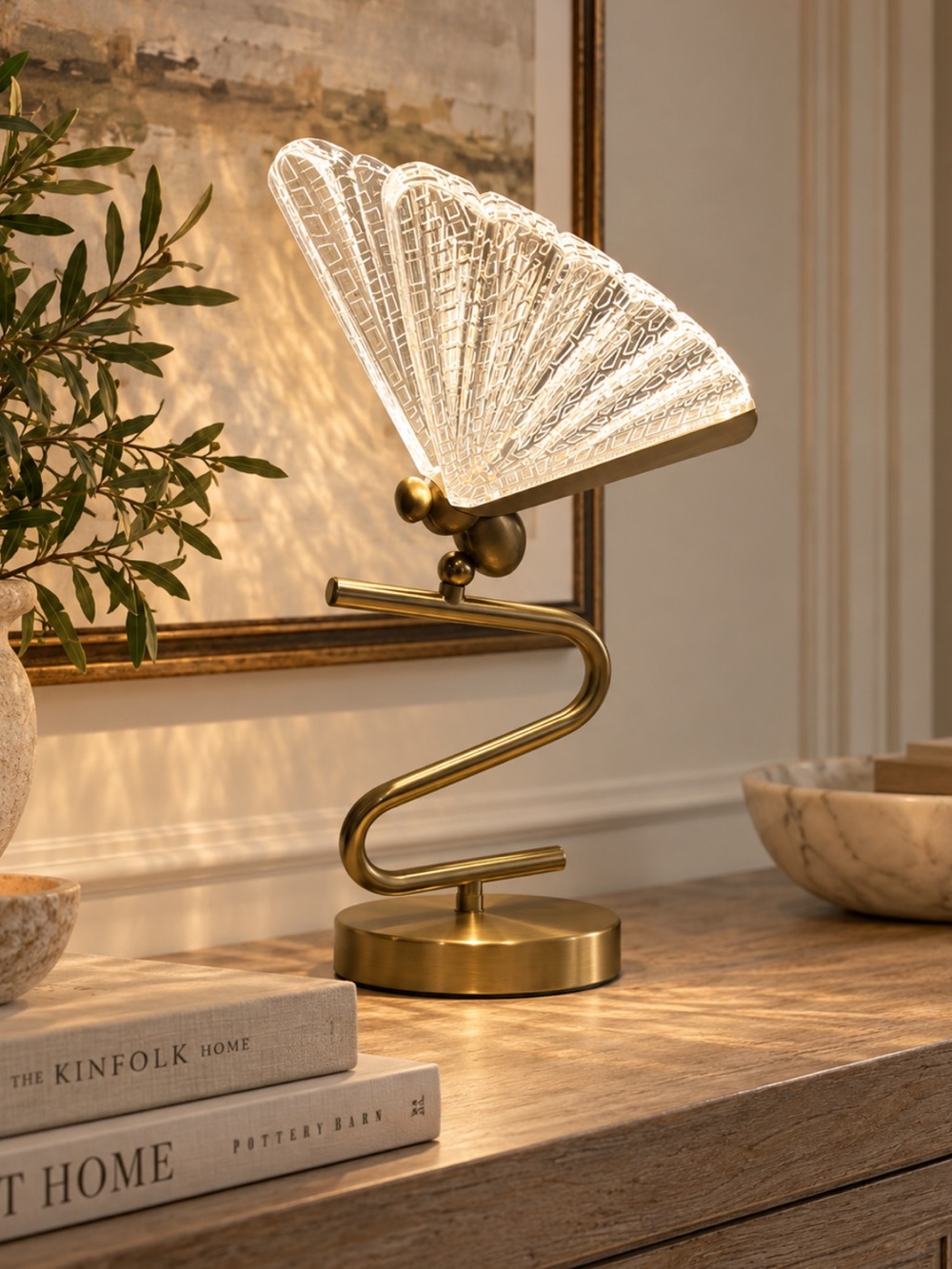 TikTok Viral Novogratz Butterfly LED Table Lamp Adorable
